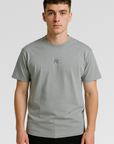 Blossom Heavy Washed Gray Oversized Tee