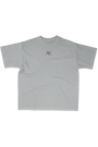 Blossom Heavy Washed Gray Oversized Tee