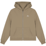 Studio Core Oversized Zip Hoodie - Beige